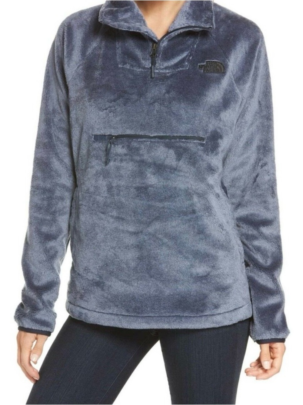 The North Face Women’s Osito Muted blue Grey Pullover Jacket Size XS
